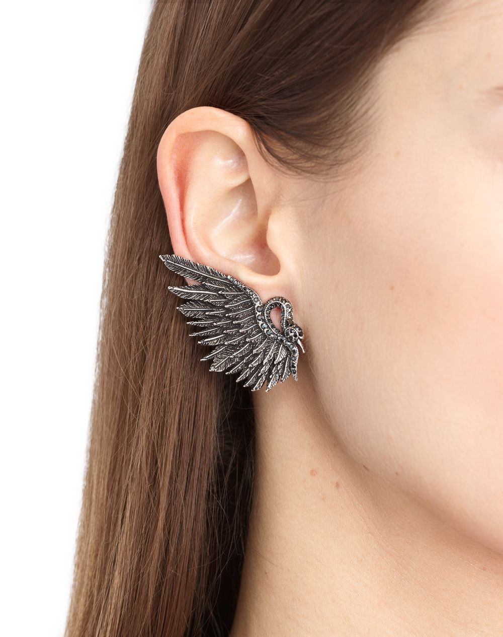Lanvin Swan Earrings Women Online Swan Earrings