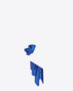 SAINT LAURENT Earrings D Set of BABYLONE earrings in metallic blue brass f