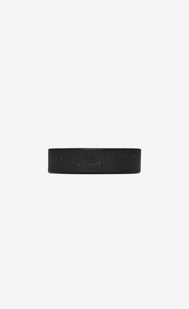 YVES Armband aus schwarzem Leder