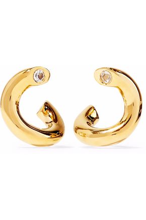 Elizabeth And James Up To 70 Off Gb The Outnet Elizabeth And James Gold Tone Crystal Earrings