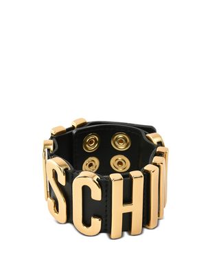 Moschino Leather Bracelet In Blue Modesens Moschino Leather Bracelet In Blue