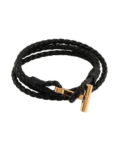 Tom Ford Man Necklace Black Size - Soft Leather