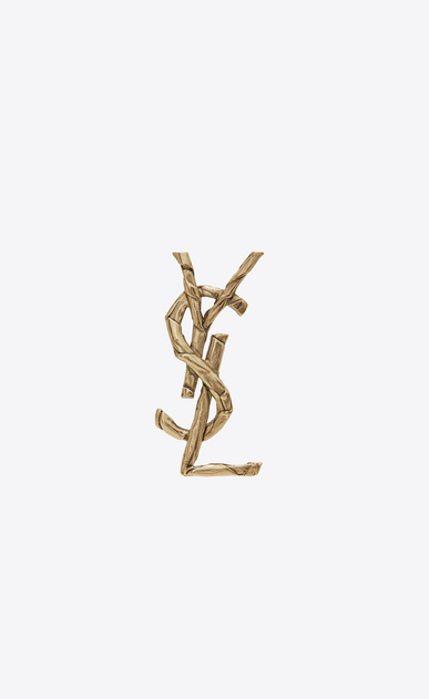 Spilla monogram Draped bow in metallo dorato chiaro