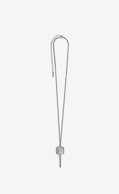 SAINT LAURENT Long necklace Homme Pendentif CHARMS clé ADDICTED TO LOVE a_V4