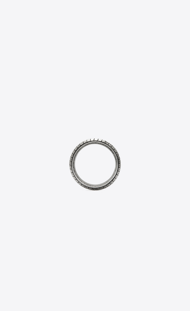 FOLK ring in oxidized silver-tone metal