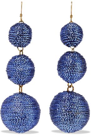 Kenneth Jay Lane Jewelry Up To 70 Off Us The Outnet Kenneth Jay Lane Gold Tone Cord Earrings