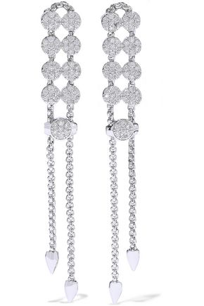 Kenneth Jay Lane Jewelry Up To 70 Off Us The Outnet Cz By Kenneth Jay Lane Silver Tone Crystal Earrings