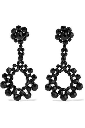 Ben Amun Up To 70 Off Us The Outnet Ben Amun Beaded Silver Tone Earrings