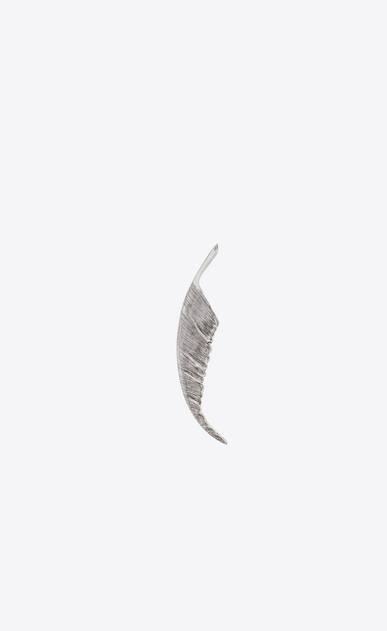 ANIMALIER Feather-shaped brooch in metal