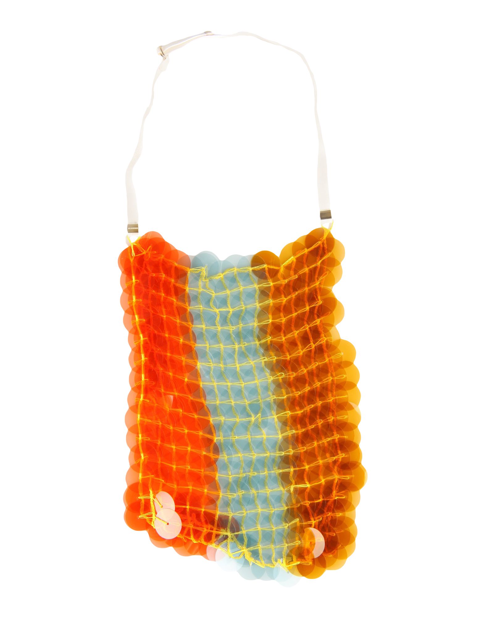 《セール開催中》JIL SANDER レディース ネックレス オレンジ 紡績繊維 / プラスティック