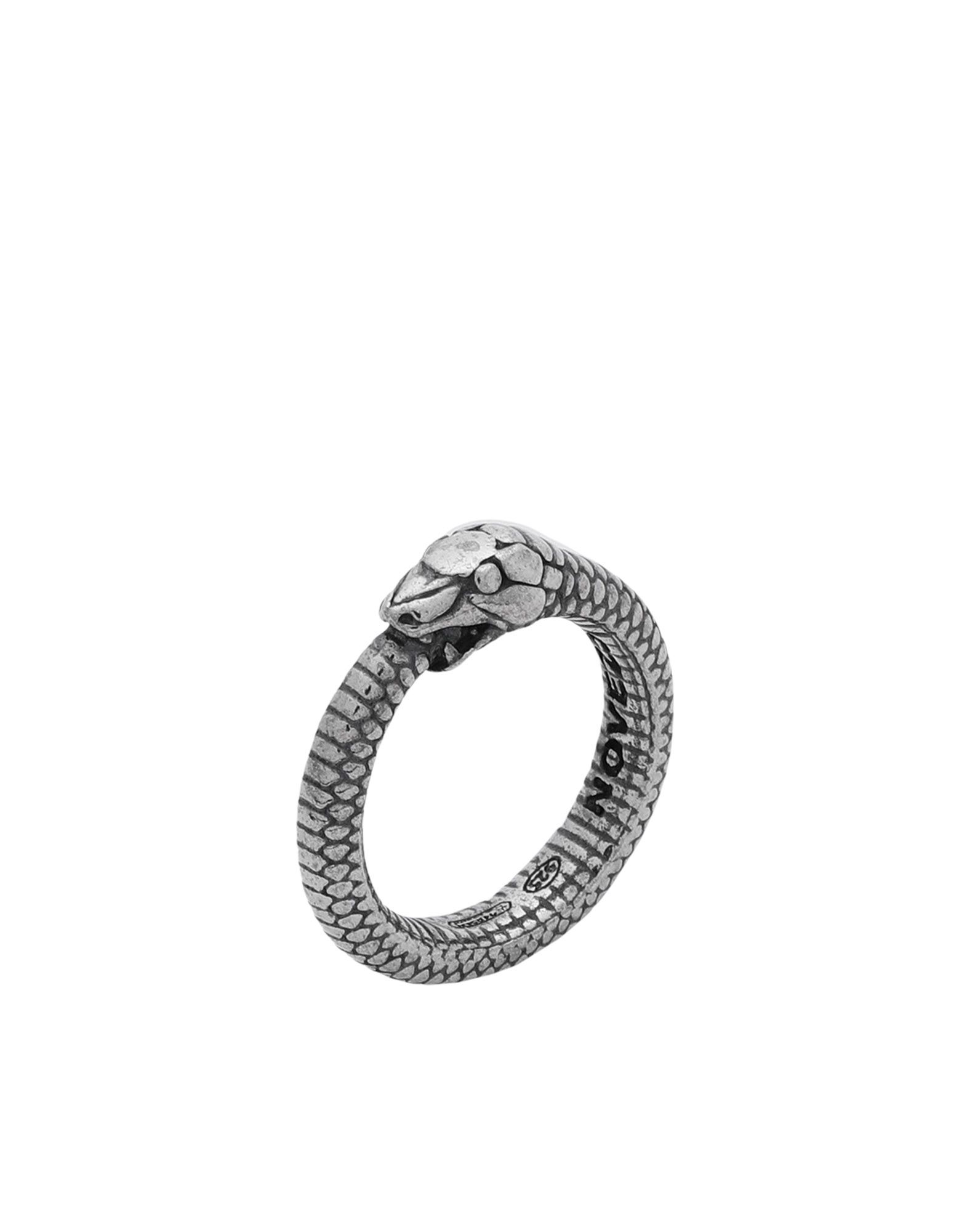 Shop Nove25 Uroboro Snake Ring Silver Size 5 925/1000 Silver