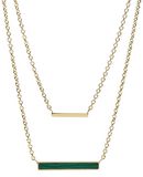 FOSSIL Damen Halskette Farbe Gold Gr��e 1