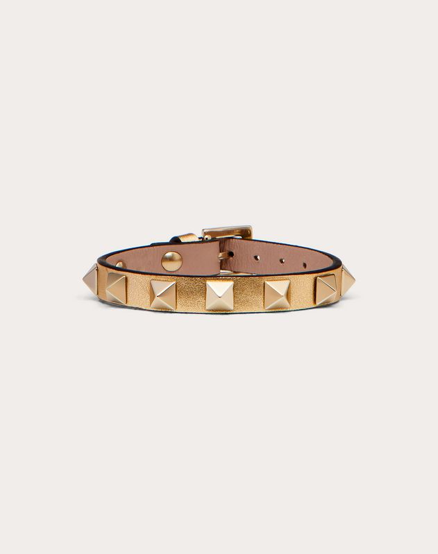 Rockstud Leather Bracelet For Woman Valentino Online Boutique Rockstud Leather Bracelet For Woman
