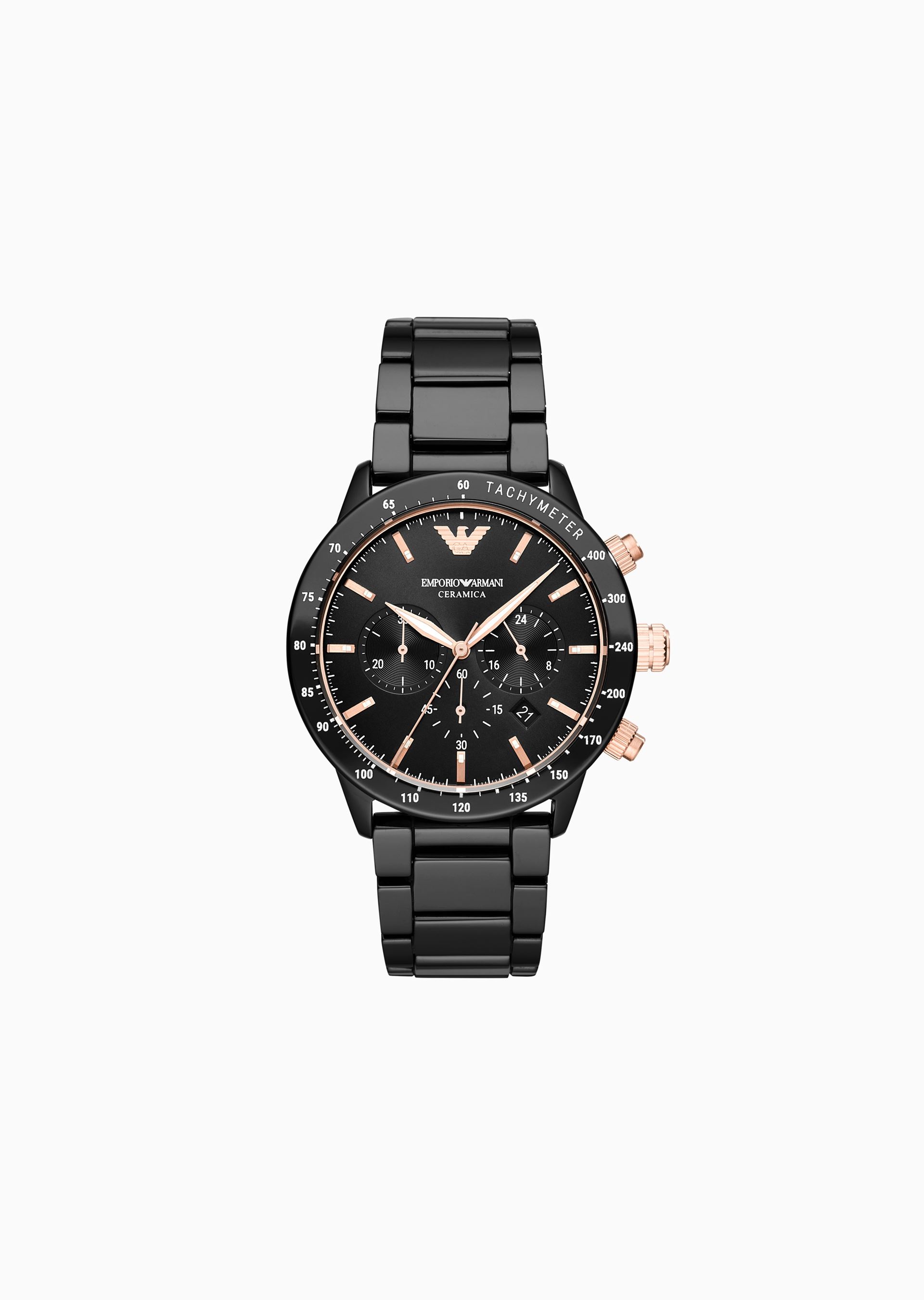 armani watches ceramic