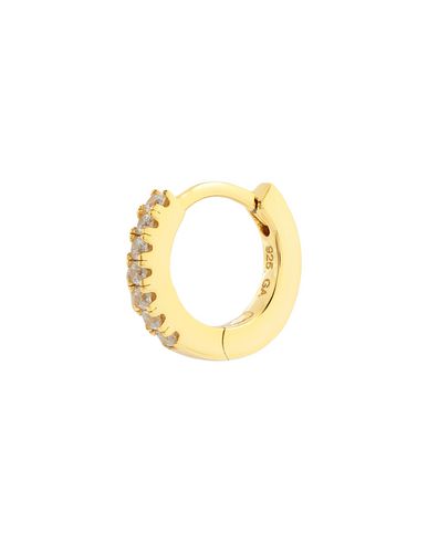 Galleria Armadoro 6.5 Gold Vermeil Huggie Woman Single Earring Gold Size - 925/1000 Silver, 18kt Gol