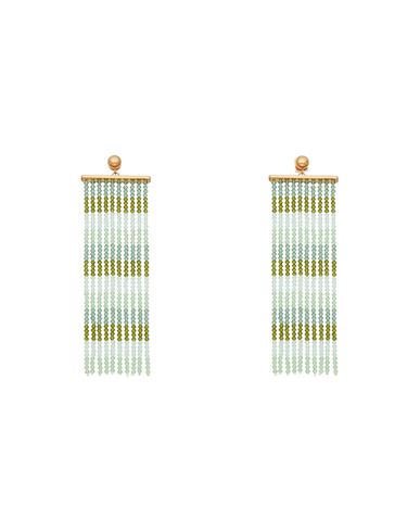 JACQUEMUS JACQUEMUS WOMAN EARRINGS GREEN SIZE - METAL 