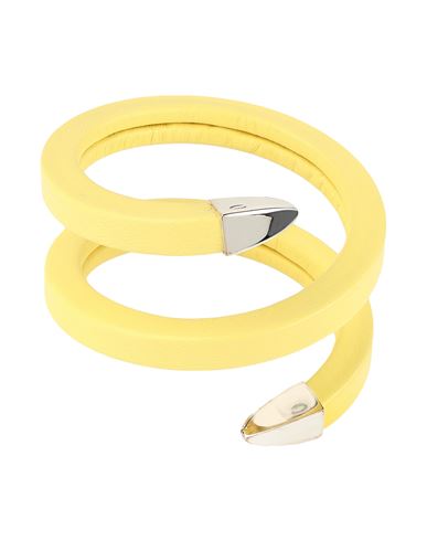 Shop Bottega Veneta Woman Bracelet Yellow Size - 925/1000 Silver