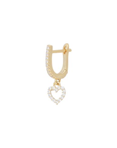 Alphabet Earrings Woman Earrings Gold Size C Silver, 18kt Gold-plated