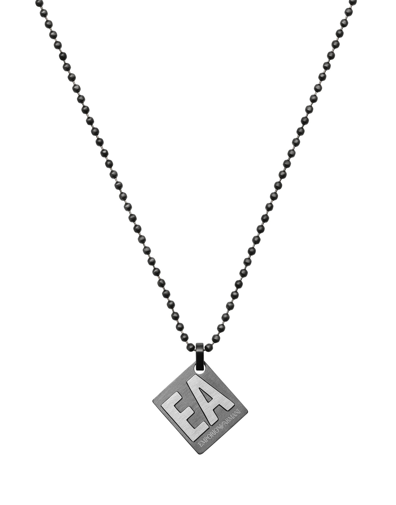 Emporio Armani Necklaces In Grey