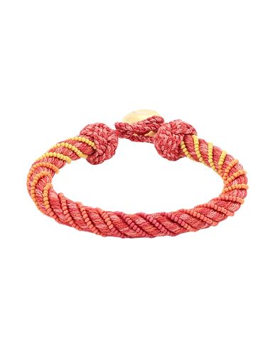 Aurélie Bidermann Woman Bracelet Red Size - Textile fibers, Metal
