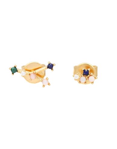 P D Paola Cancer Woman Earrings Gold Size - 925/1000 Silver, 750/1000 Gold Plated