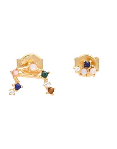 P D PAOLA P D PAOLA LIBRA WOMAN EARRINGS GOLD SIZE - 925/1000 SILVER, 750/1000 GOLD PLATED