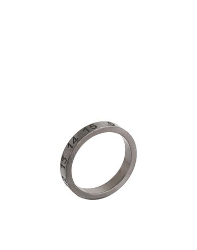 Maison Margiela Man Ring Lead Size M 925/1000 Silver In Grey