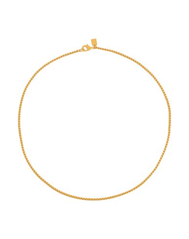 Shop Crystal Haze Plastalina Chain Woman Necklace Yellow Size - Brass, Enamel