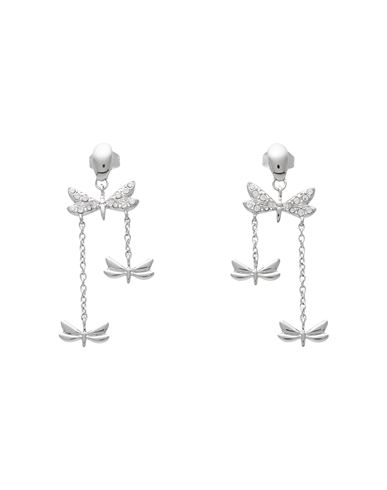 Morellato Woman Earrings Silver Size - Steel, Crystal