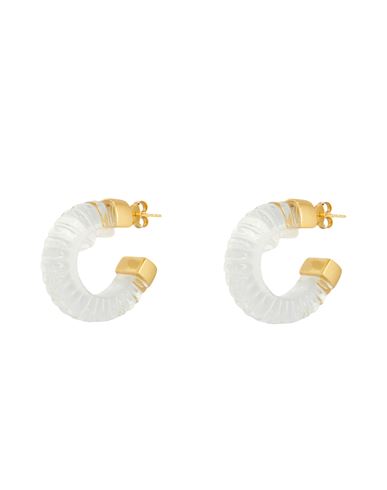 Shyla Esme Earrings Woman Earrings Transparent Size - 925/1000 Silver, Glass