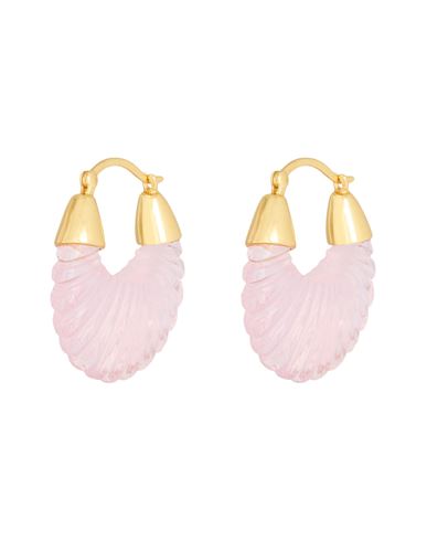 Shyla Ettienne Earrings Woman Earrings Pink Size - 925/1000 Silver, Glass