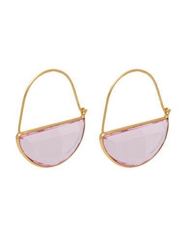 Shyla Imogen Earrings Woman Earrings Pink Size - Silver, Glass