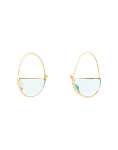 Shyla Imogen Earrings Woman Earrings Sky Blue Size - Silver, Glass