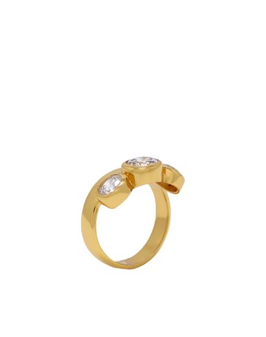 Shyla Naomi Ring Woman Ring Gold Size 9.25 925/1000 Silver, Glass