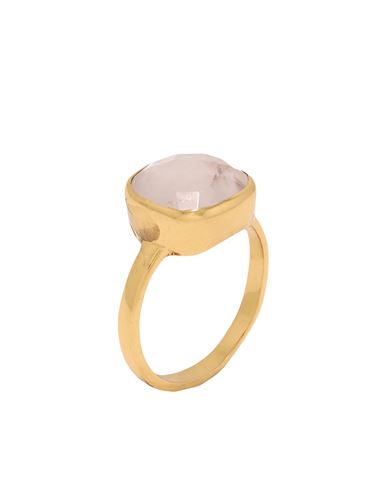 Shyla Celine Ring Woman Ring Light Pink Size 9.25 925/1000 Silver, Quartz