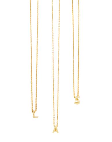 8 By Yoox Gold Plated 925 Monogram Necklace Woman Necklace Gold Size I 925/1000 Silver