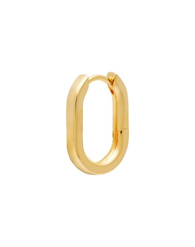 Maria Black Slick Huggie Gold Hp Woman Single Earring Gold Size - 925/1000 Silver, 916/1000 Gold Pla
