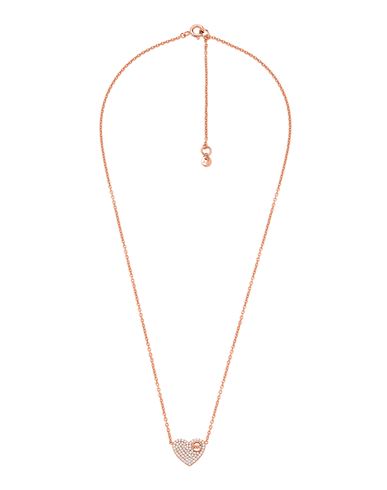 Michael Kors Mkc1528an791 Woman Necklace Rose Gold Size - 925/1000 Silver, Crystal
