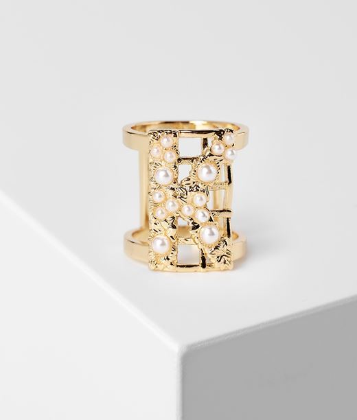 Woman K/arkive Ring Gold 100% Brass - Size: L