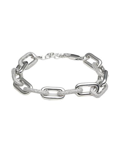 Karl Lagerfeld K/chain Bracelet Woman Bracelet Silver Size - Cubic Zirconia, Brass