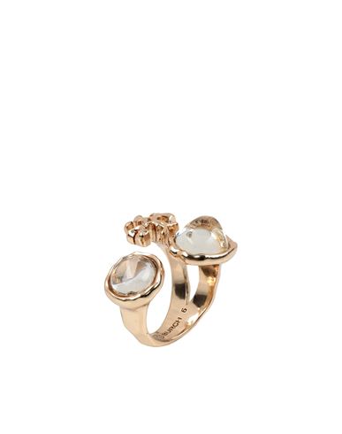 Tory Burch Woman Ring Platinum Size 6 Brass In Gold | ModeSens
