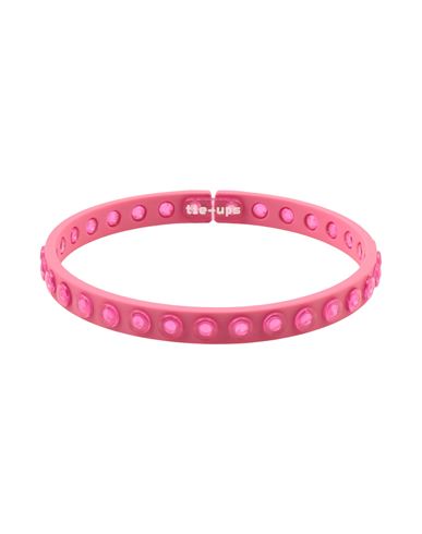 Tie-ups Woman Bracelet Fuchsia Size - Rubber, Plastic In Pink