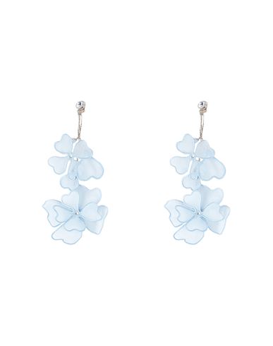 Redv Red(v) Woman Earrings Sky Blue Size - Textile Fibers, Metal In Blue
