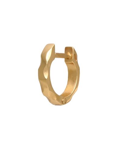 Emanuele Bicocchi Gold Hammered Earring Single Earring Gold Size - 925/1000 Silver, 999/1000 Gold Pl