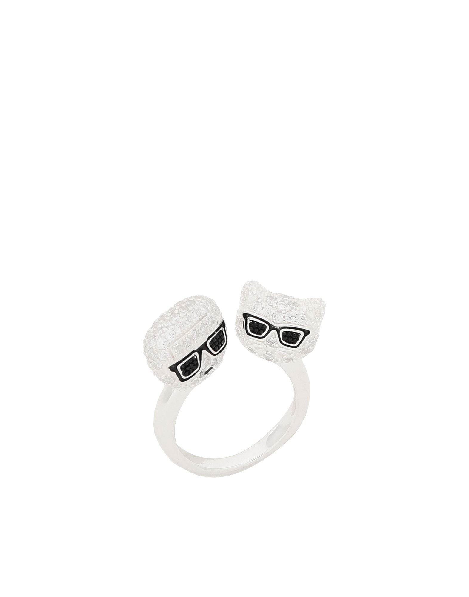ԥ볫KARL LAGERFELD ǥ  С XS  93% / /֥饹 7% K/IKONIK PAVE K &C RING