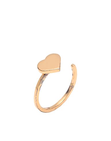Design Letters Heart Ring Woman Ring Gold Size Onesize 925/1000 Silver, 750/1000 Gold Plated