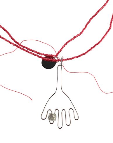 Shop Marni Man Necklace Red Size - Metal