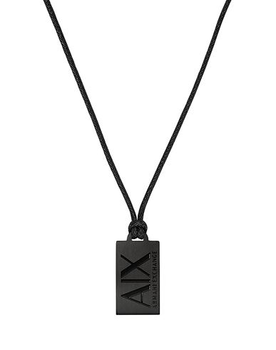 Armani Exchange Axg0086001 Man Necklace Black Size - Stainless Steel