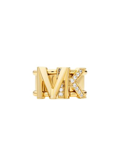 Michael Kors 4064092119404 Woman Ring Gold Size 7 Brass, Crystal