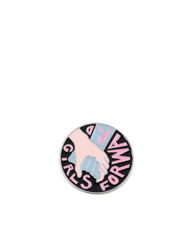 Chloé Woman Brooch Black Size - Brass, Zamak, Enamel In Black